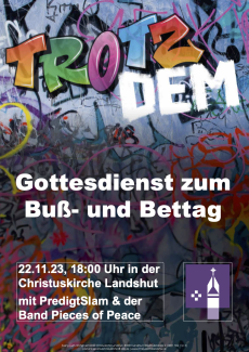 Plakat Buß- und Bettag 2023