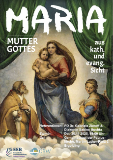 Plakat Vortrag zu Maria