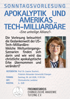 Sonntagsvorlesung 26.07. um 11.30 Uhr in der Christuskirche Landshut