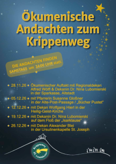 Ökumenische Andachten zum Krippenweg 2026