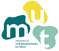 Logo von MUT mit der Deutung missional-unkonventionell-tandem